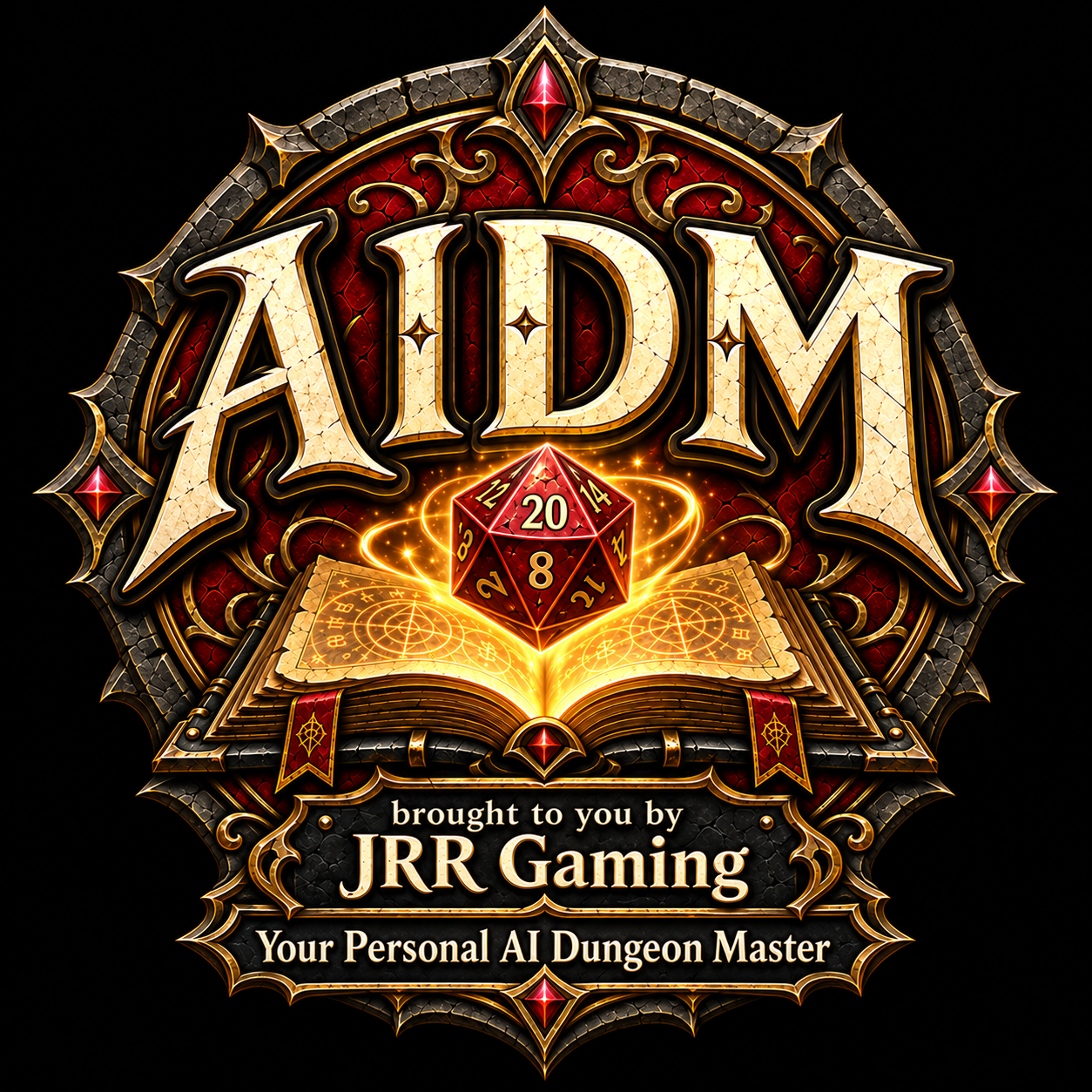 AIDM — brought to you by JRR Gaming. Your Personal AI Dungeon Master.